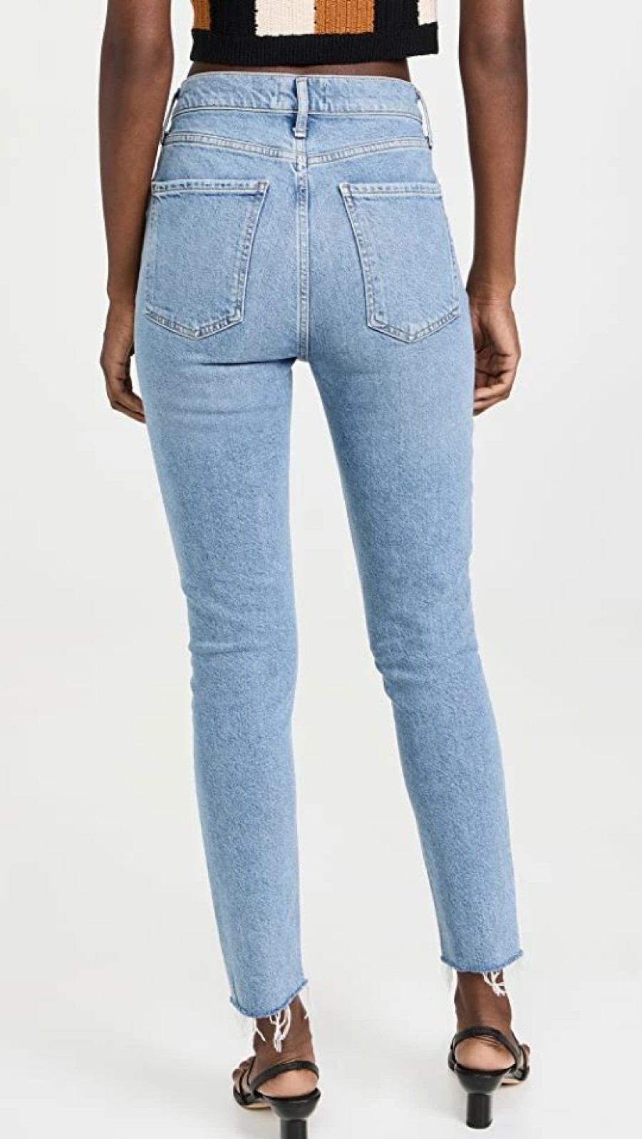 Distressed Jeans * | Top 10 Agolde Nico: High Rise Slim Fit Jeans Murmur