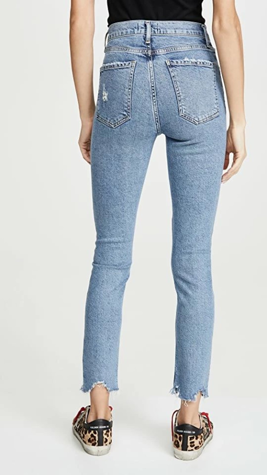 Distressed Jeans * | Best Deal Agolde Nico High Rise Jeans Rooted