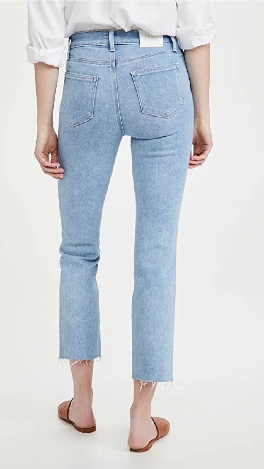 Distressed Jeans * | Wholesale Paige Cindy Jeans With Raw Hem Park Avenue