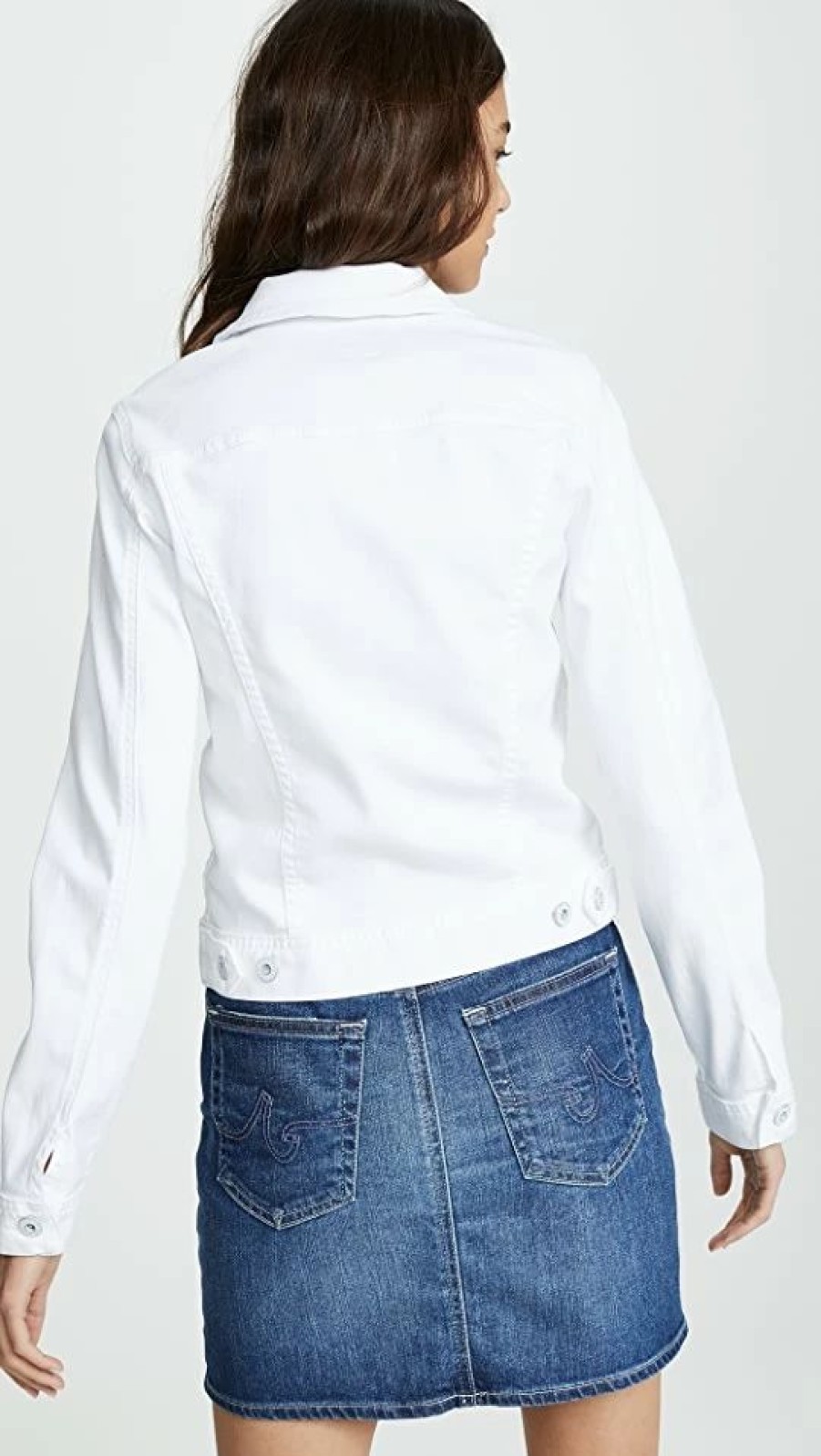 Jean Jackets * | Wholesale Ag Robyn Jacket White