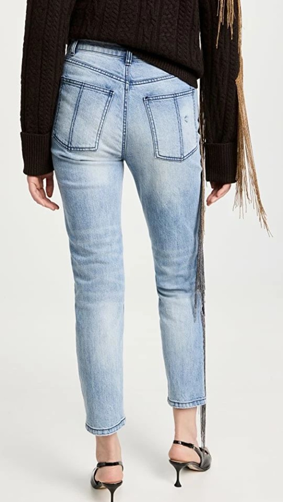 Distressed Jeans * | Flash Sale Hellessy Yasuke Jeans Medium Wash