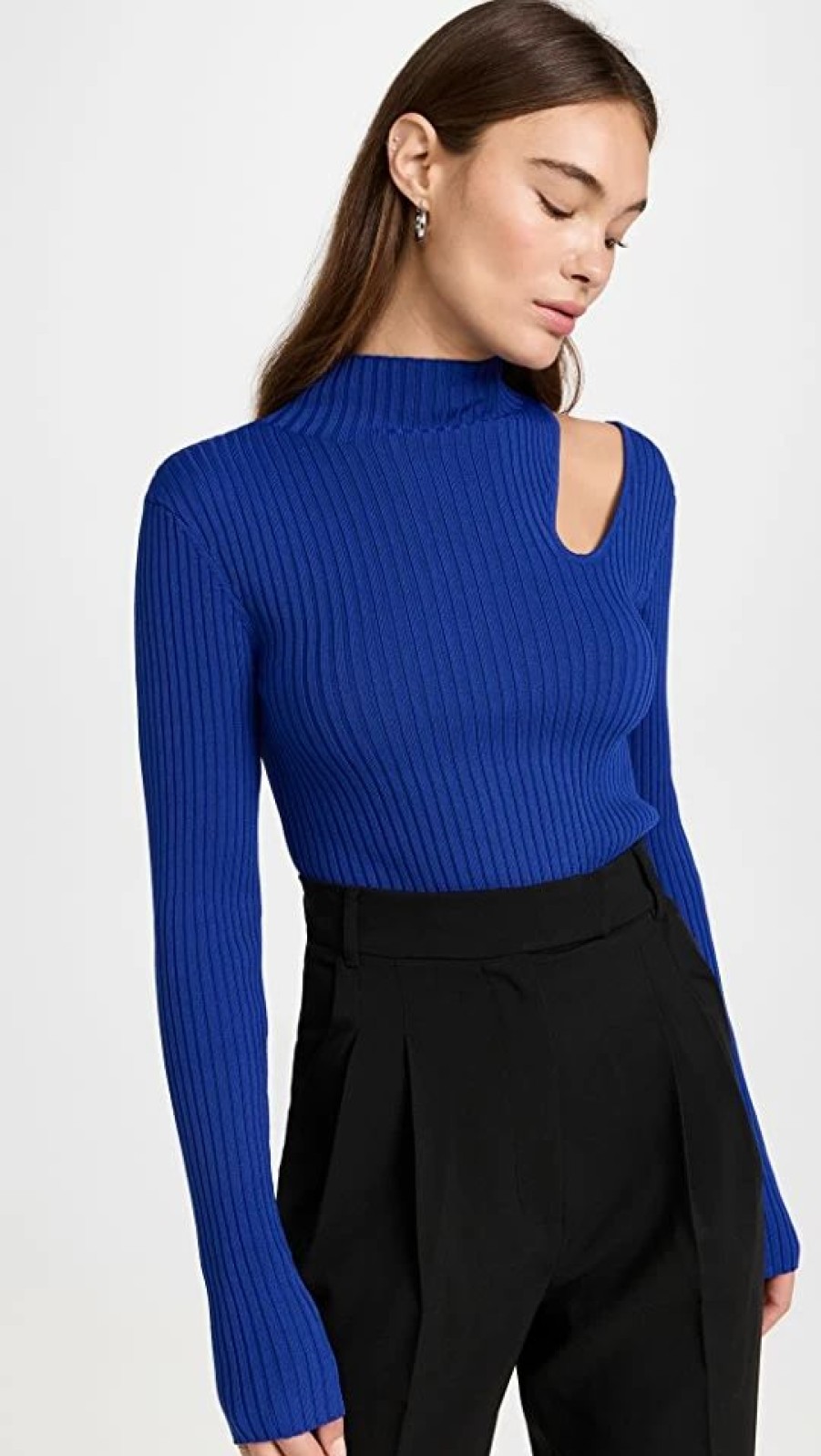 Turtle & Mock Necks * | Best Pirce Line & Dot Nico Sweater Royal Blue