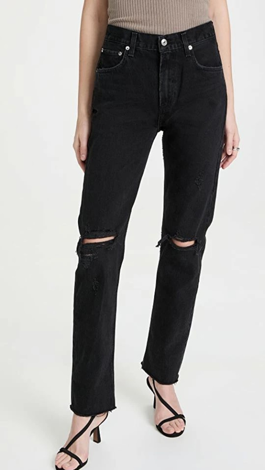 Distressed Jeans * | Deals Agolde Cherie Jeans Distortion