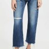 Distressed Jeans * | Wholesale Moussy Vintage Wide Leg Straight Cut Jeans Blue