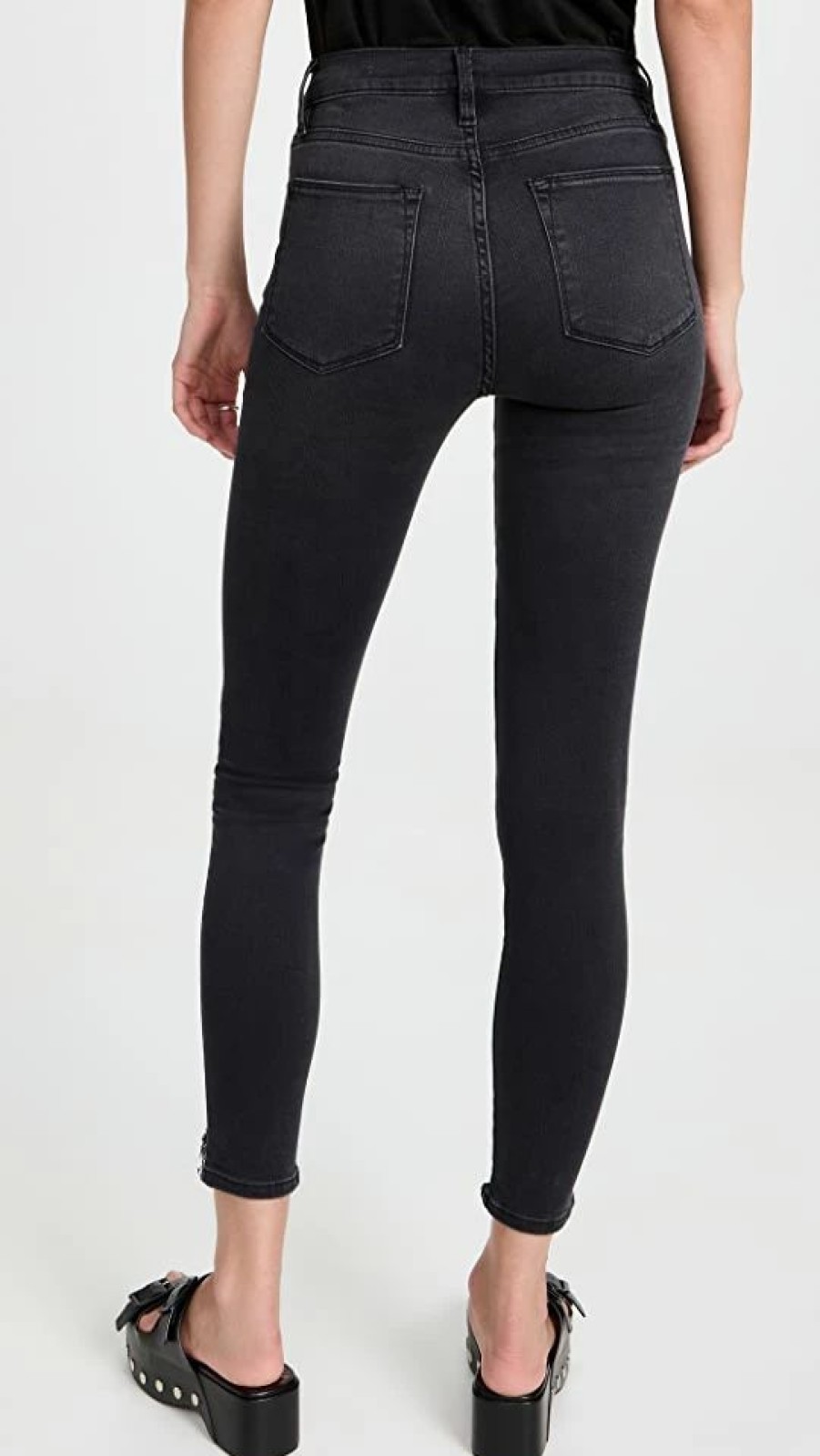 Distressed Jeans * | Promo Frame Le High Skinny Jeans Billups Chewed