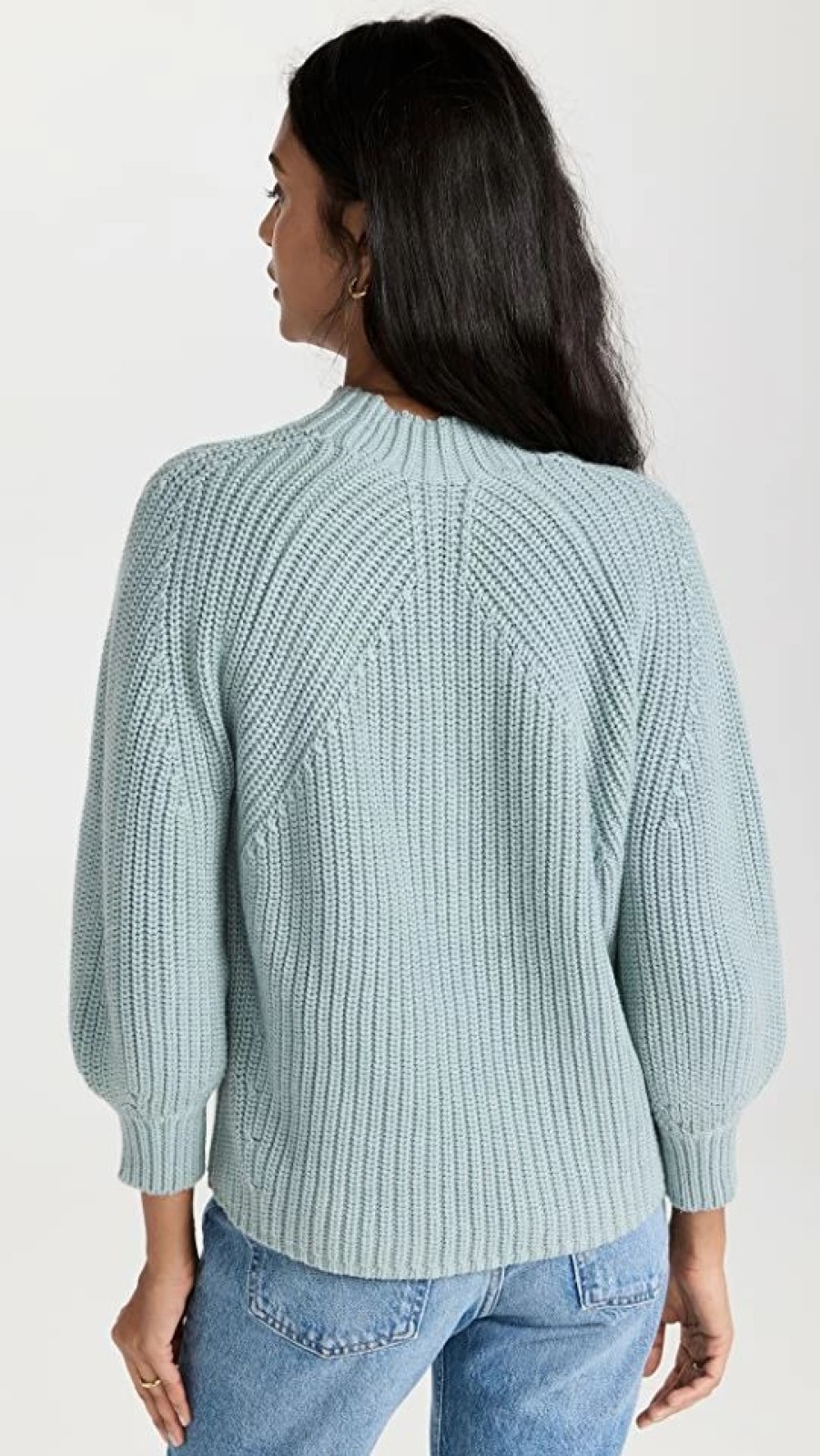 Turtle & Mock Necks * | Best Reviews Of Apiece Apart Eco Nueva Merel Sweater Deep Lake