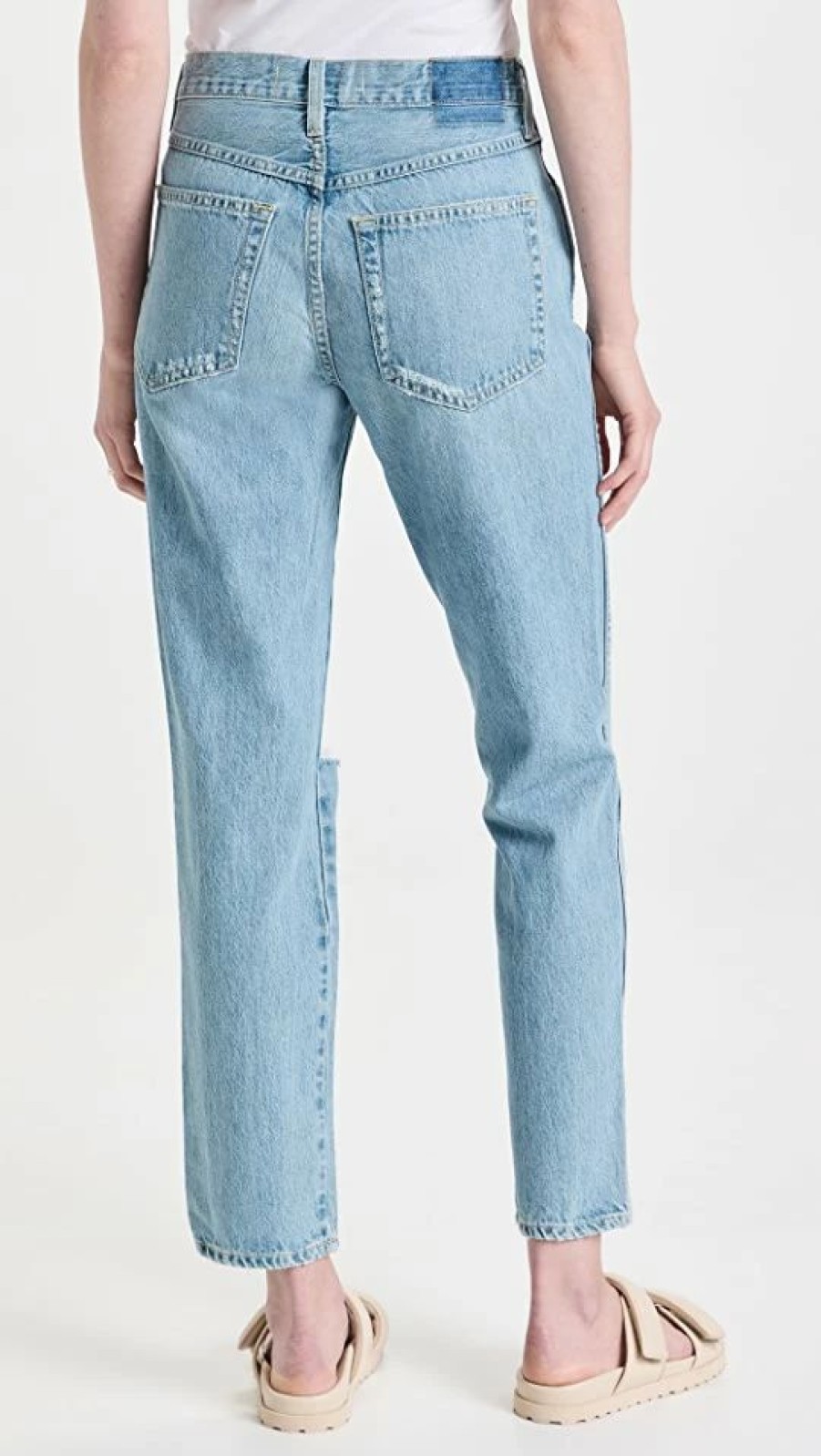 Distressed Jeans * | Best Pirce Amo The Low Down Jeans Exhale