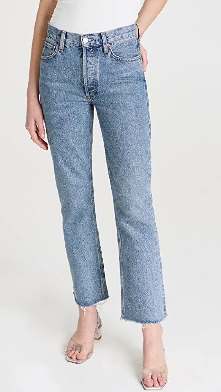 Distressed Jeans * | Budget Agolde Mid Rise Relaxed Boot Jeans Static