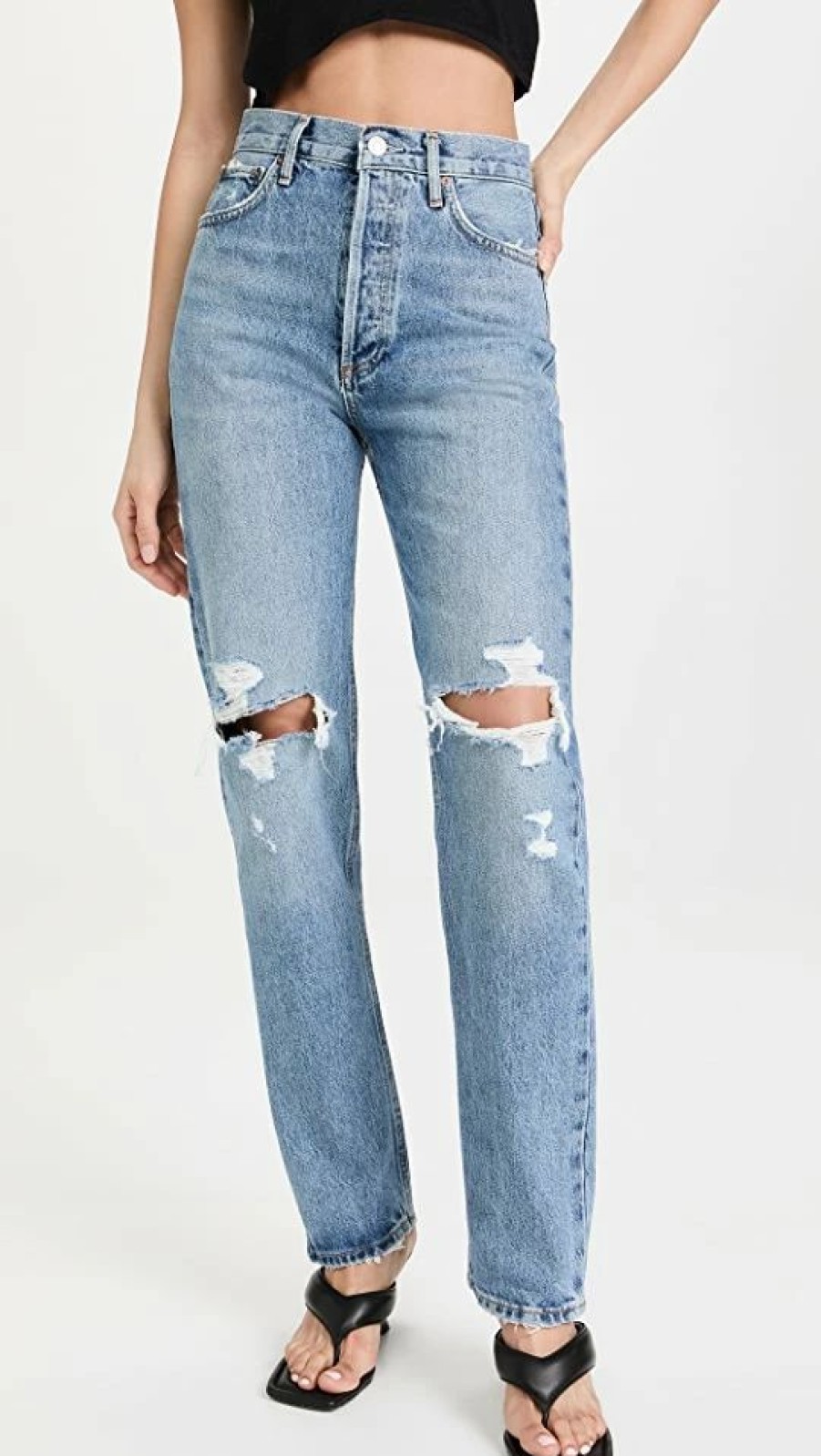 Distressed Jeans * | Discount Agolde 90'S Pinch Waist Jeans Rule