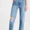 Distressed Jeans * | Cheap Madewell The Perfect Vintage Straight Jean Kingsbury Wash