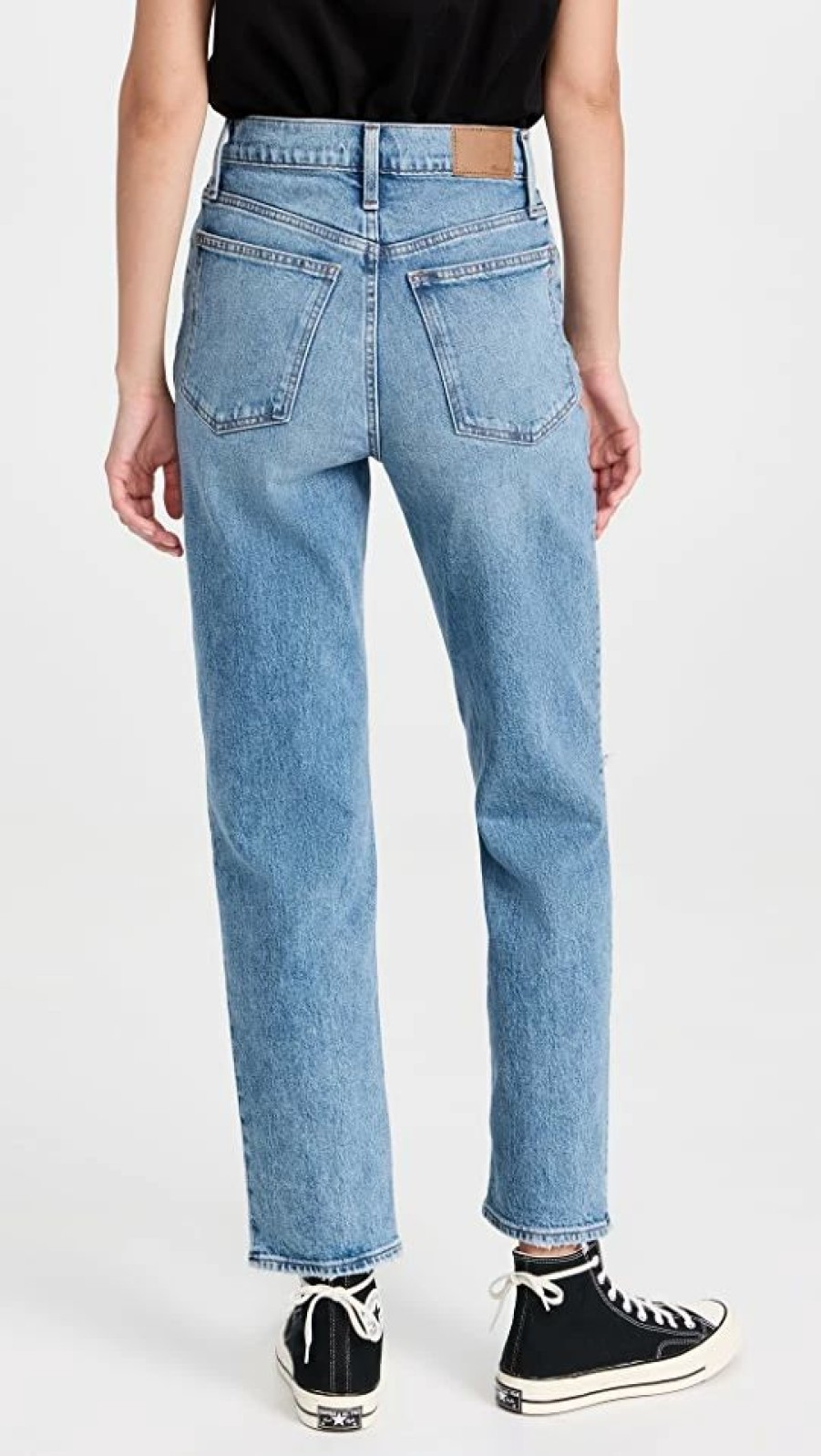 Distressed Jeans * | Cheap Madewell The Perfect Vintage Straight Jean Kingsbury Wash