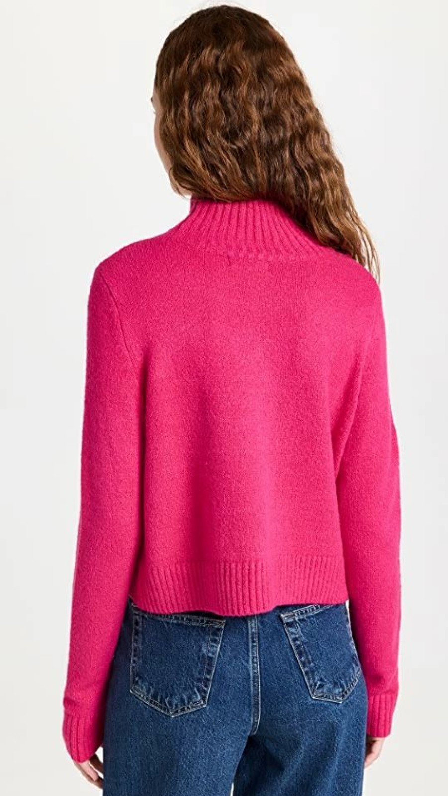 Turtle & Mock Necks * | Top 10 525 Rhia Pullover Fuschia Purple