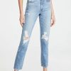 Distressed Jeans * | Flash Sale Slvrlake Virginia Slim Jeans Rolling Waters