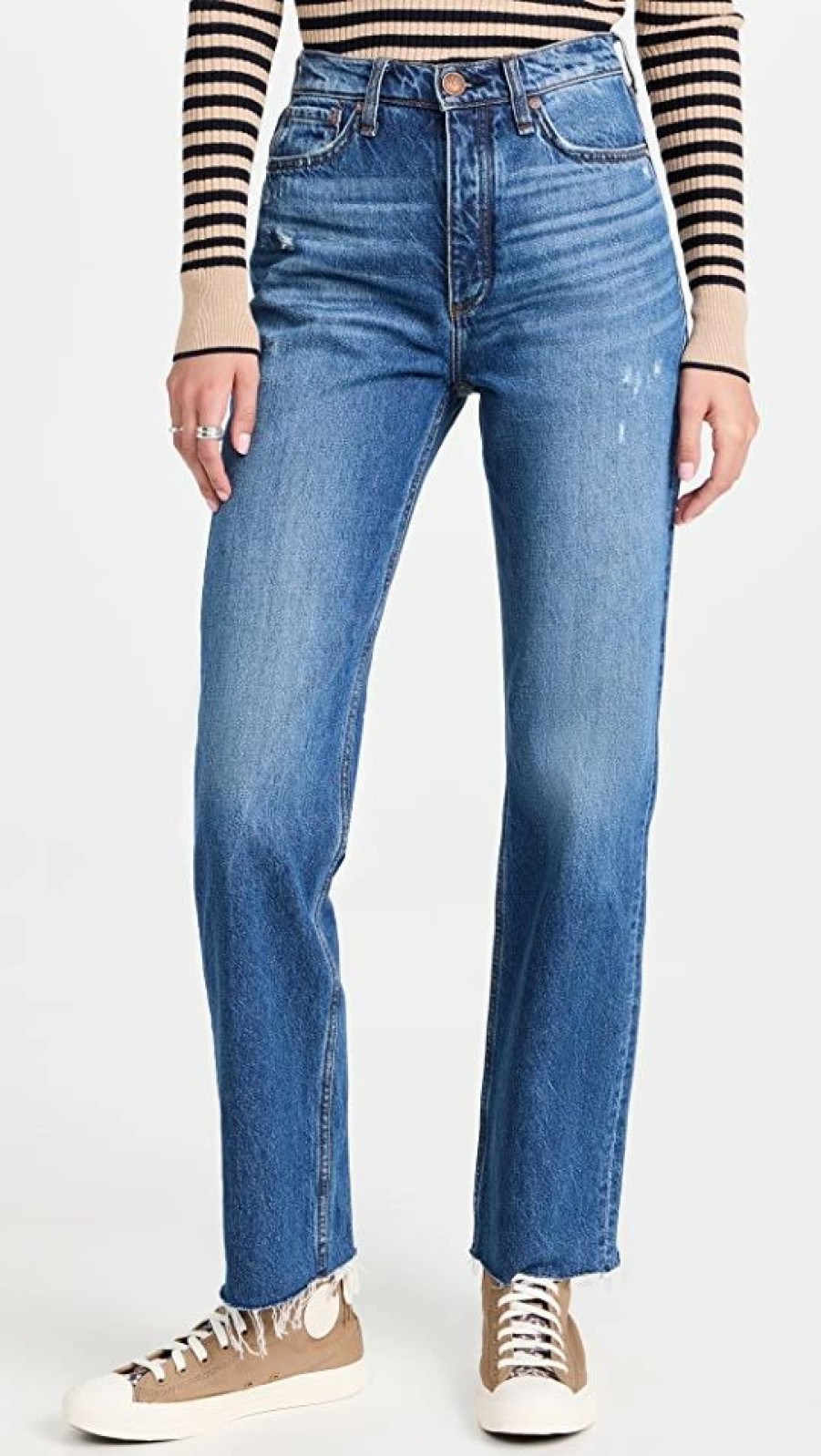 Distressed Jeans * | Best Reviews Of Rag & Bone Alex High-Rise Straight Jeans Ash