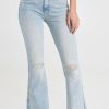 Distressed Jeans * | Wholesale Mother Super Cruiser Double Heel Fray Jeans Nature Of The Game