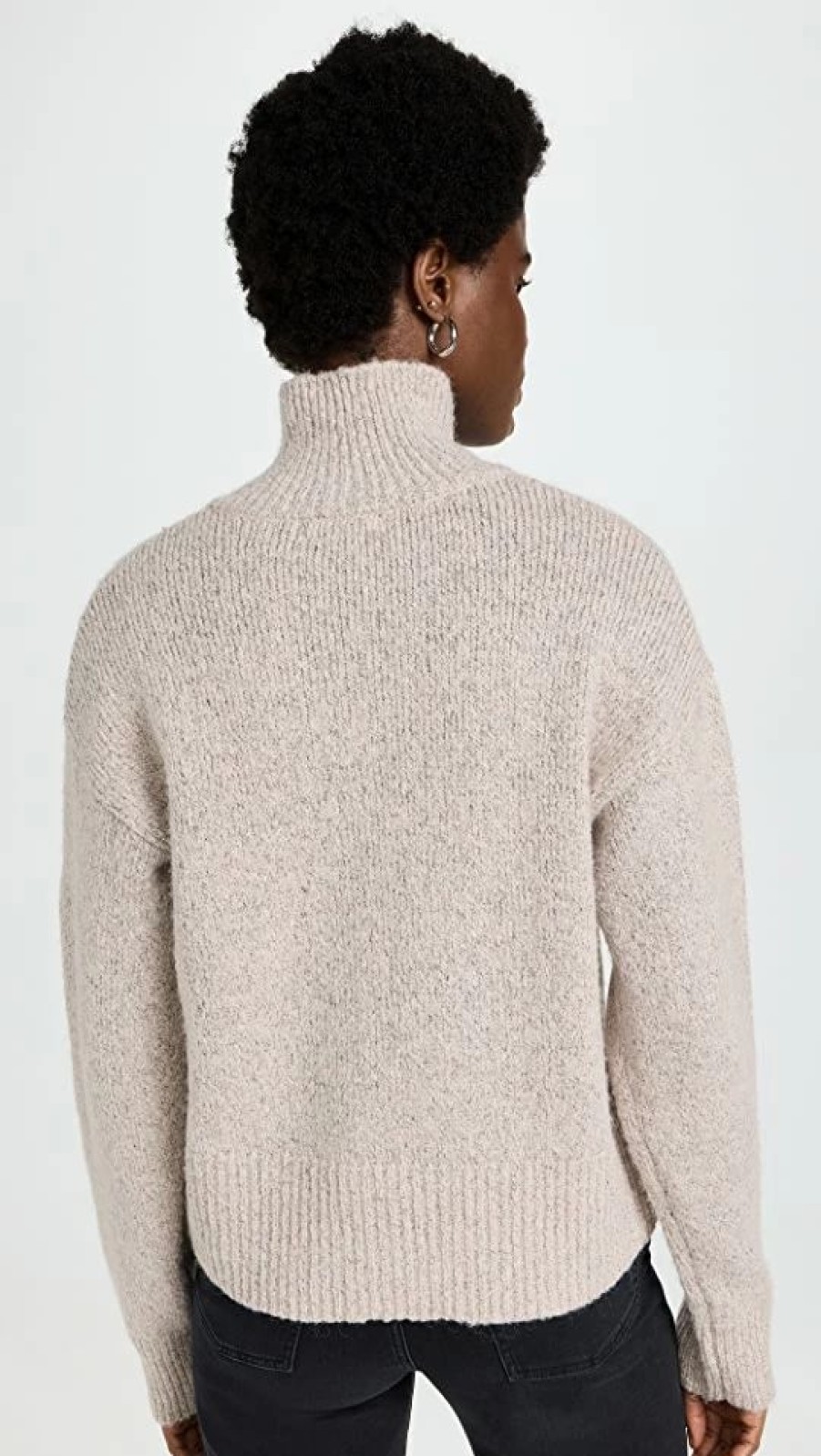 Turtle & Mock Necks * | Outlet 525 Snap Front Henley Sweater Oat