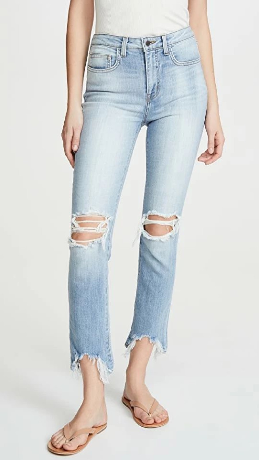 Distressed Jeans * | Buy L'Agence High Line High Rise Skinny Jeans Classic Brassie