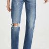 Distressed Jeans * | Cheap Moussy Vintage Guilford Straight Jeans Blue