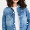 Jean Jackets * | Wholesale L'Agence Janelle Slim Raw Jacket Brisbane