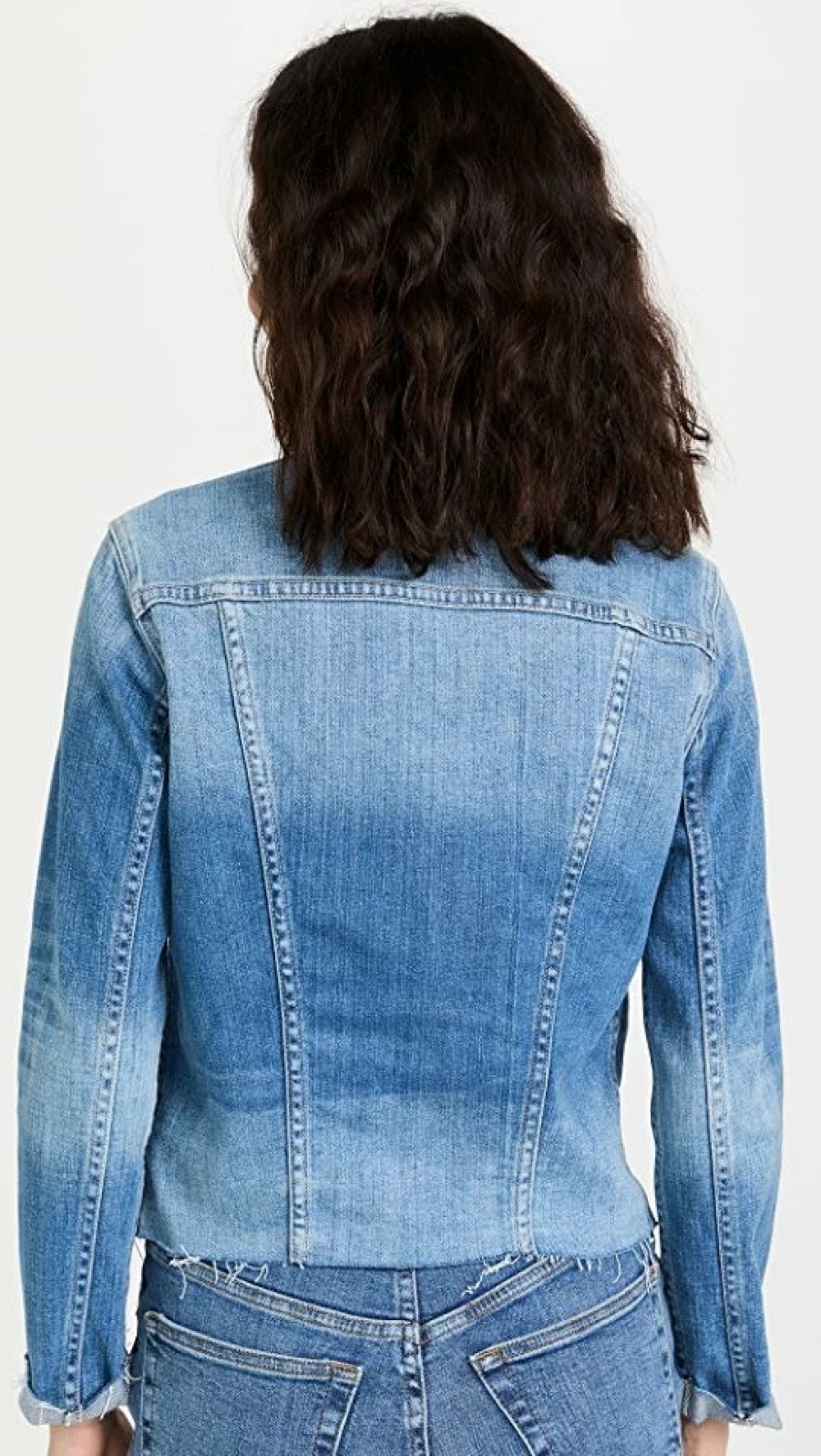 Jean Jackets * | Wholesale L'Agence Janelle Slim Raw Jacket Brisbane