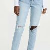 Distressed Jeans * | Outlet Pistola Denim Keaton High Rise Jeans Morning Sky Distress