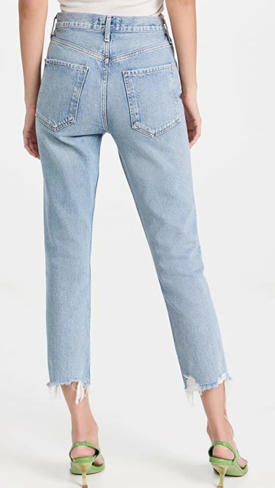 Distressed Jeans * | Wholesale Agolde Riley Crop Jeans Curio