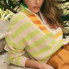 Turtle & Mock Necks * | Budget Staud Hampton Sweater Capri Stripe Multi