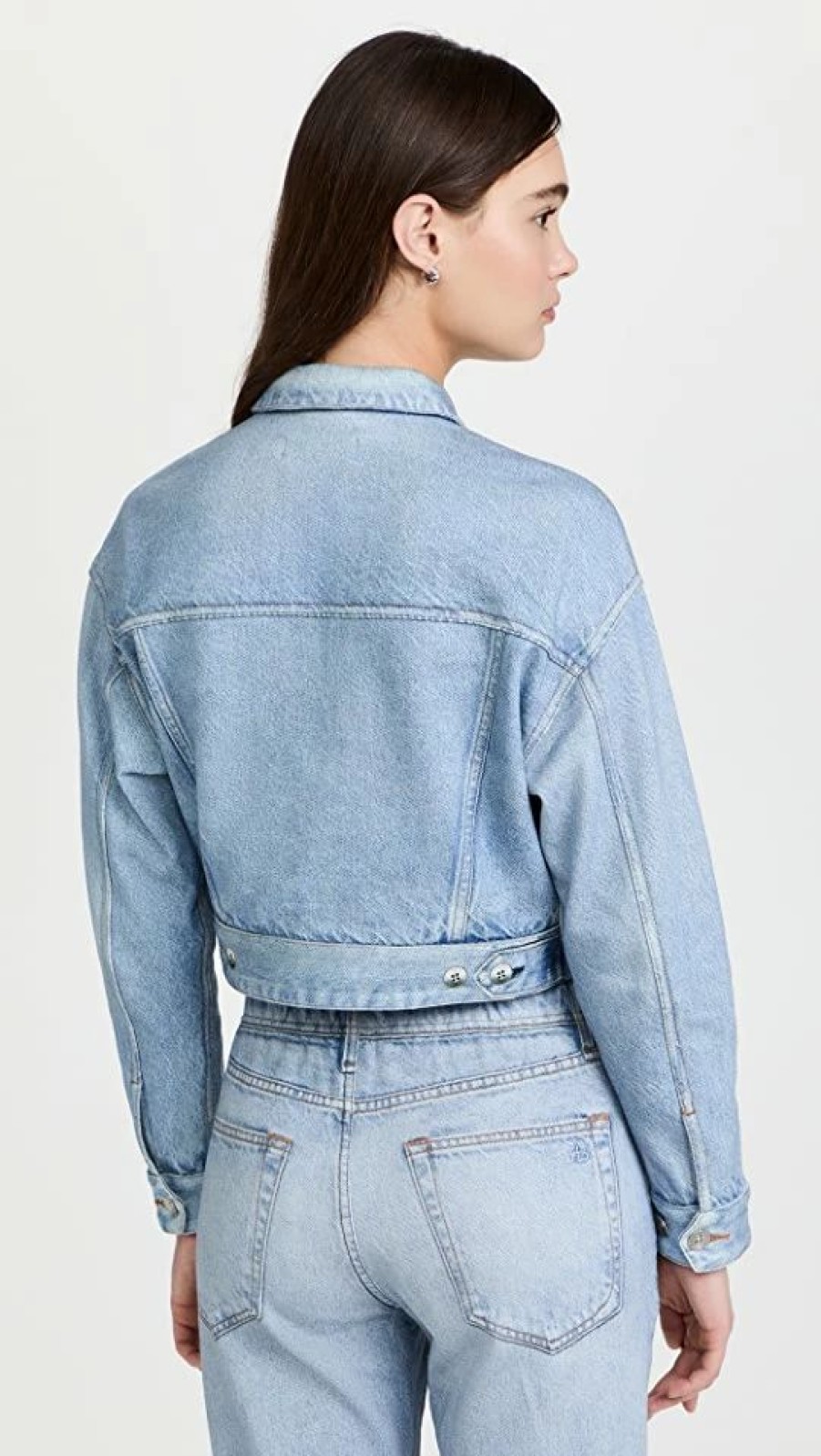 Jean Jackets * | New Rag & Bone Cropped Miramar Trucker Jacket Tulip