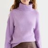 Turtle & Mock Necks * | Wholesale A.L.C. Taryn Sweater Deep Lilac