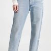 Distressed Jeans * | Promo Agolde 90'S Crop Mid Rise Jeans Nerve