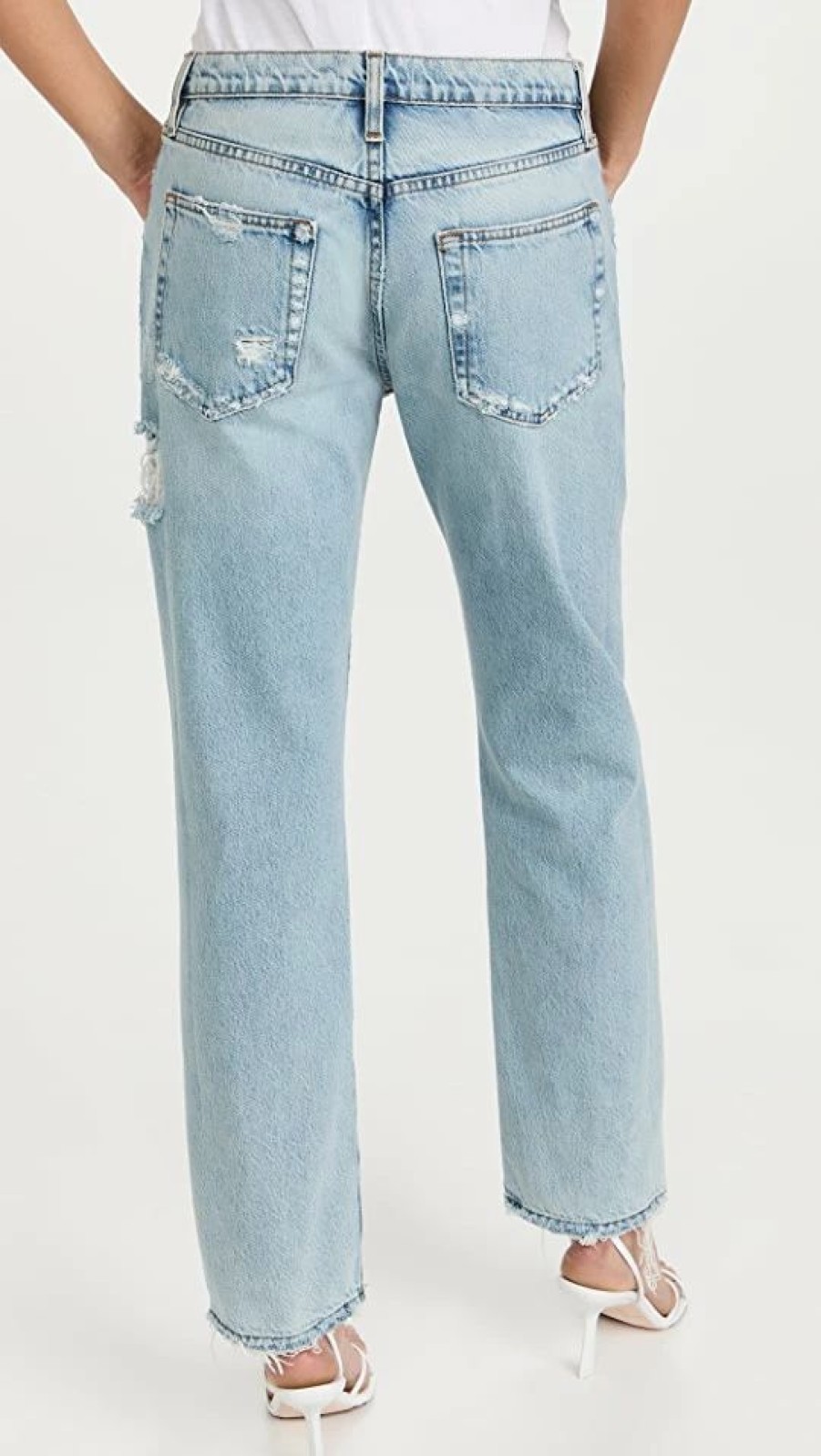 Distressed Jeans * | Deals Frame Le Slouch Jeans Drenched