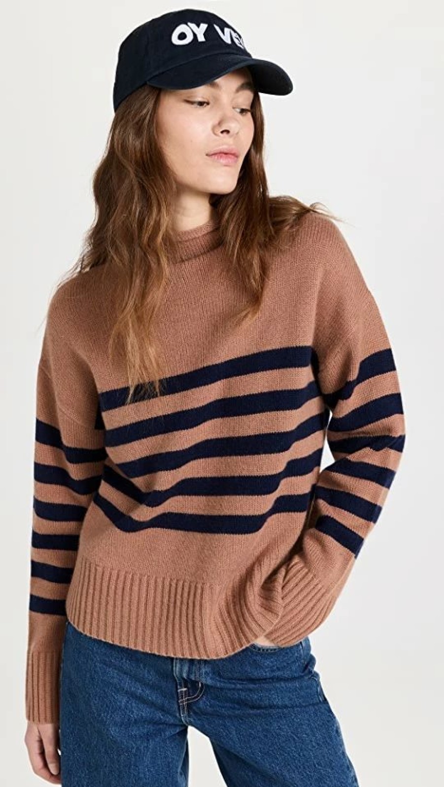 Turtle & Mock Necks * | Top 10 Kule The Lucca Sweater Vicuna/Navy