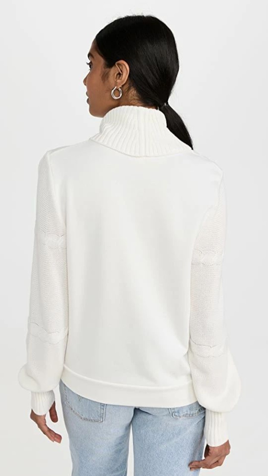 Turtle & Mock Necks * | Coupon Splendid Fjord Sweater Winter White