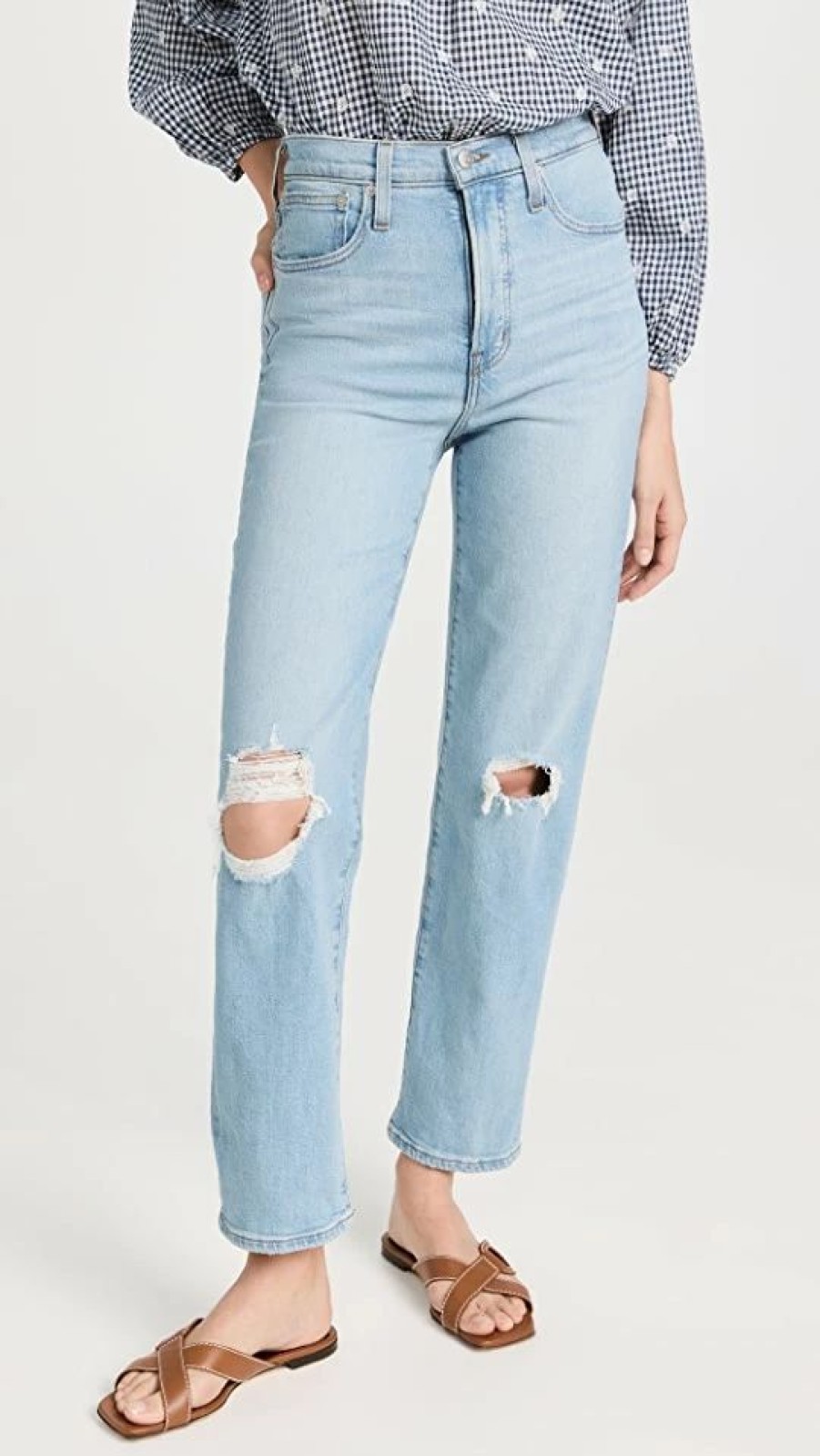 Distressed Jeans * | Outlet Madewell The Perfect Vintage Straight Jeans Danby