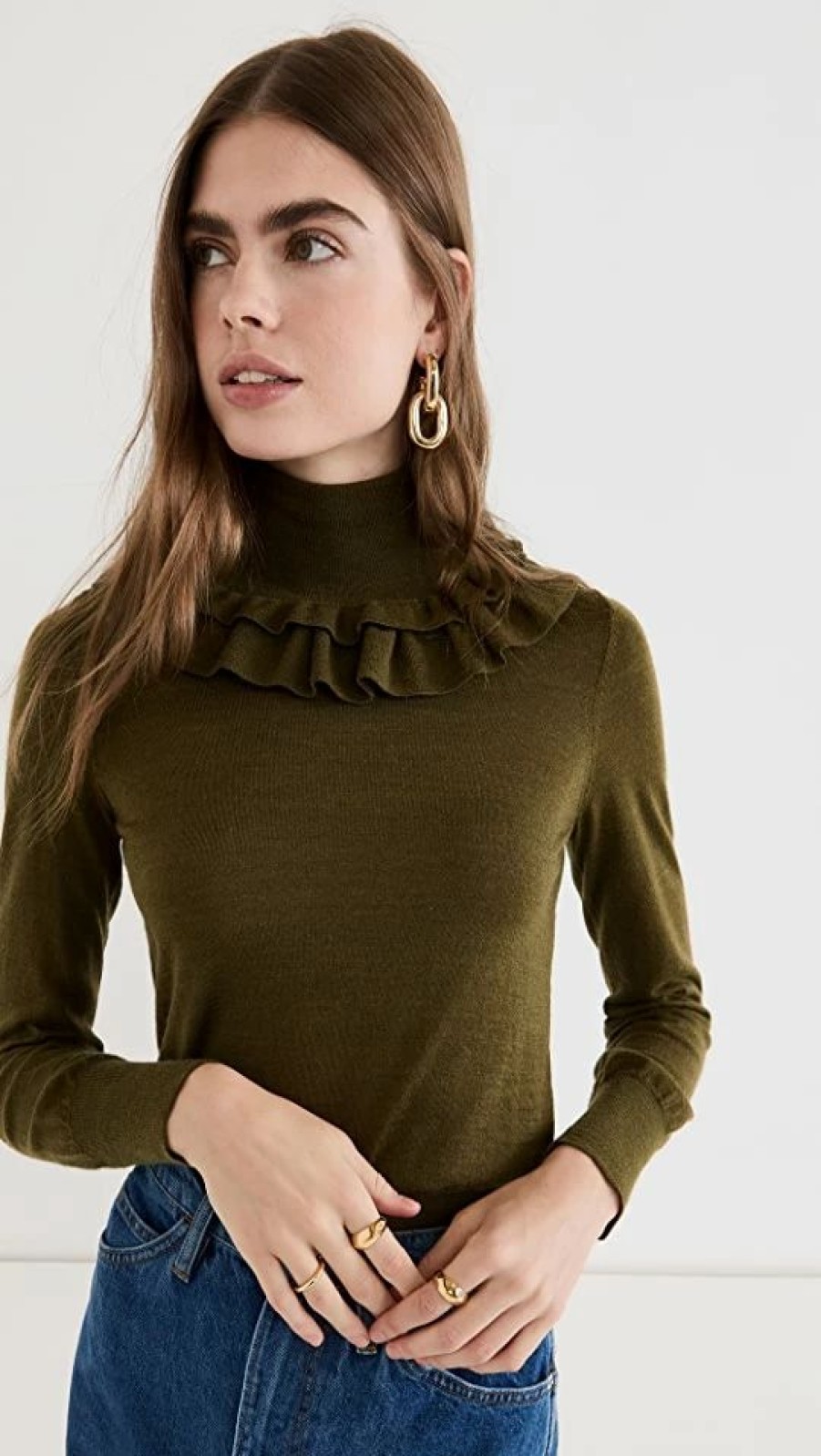 Turtle & Mock Necks * | Brand New Ulla Johnson Jean Turtleneck Willow