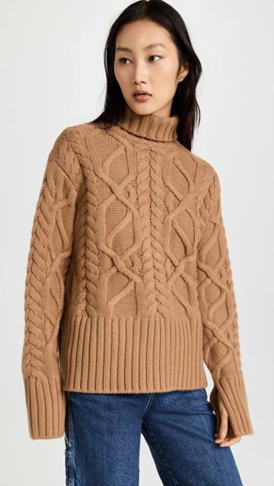 Turtle & Mock Necks * | Cheap Aknvas Rue Sweater Walnut