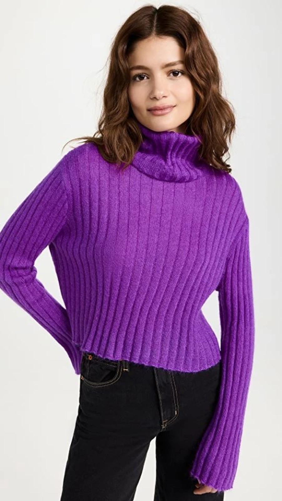 Turtle & Mock Necks * | Cheapest Sablyn Robbie Sweater Aster