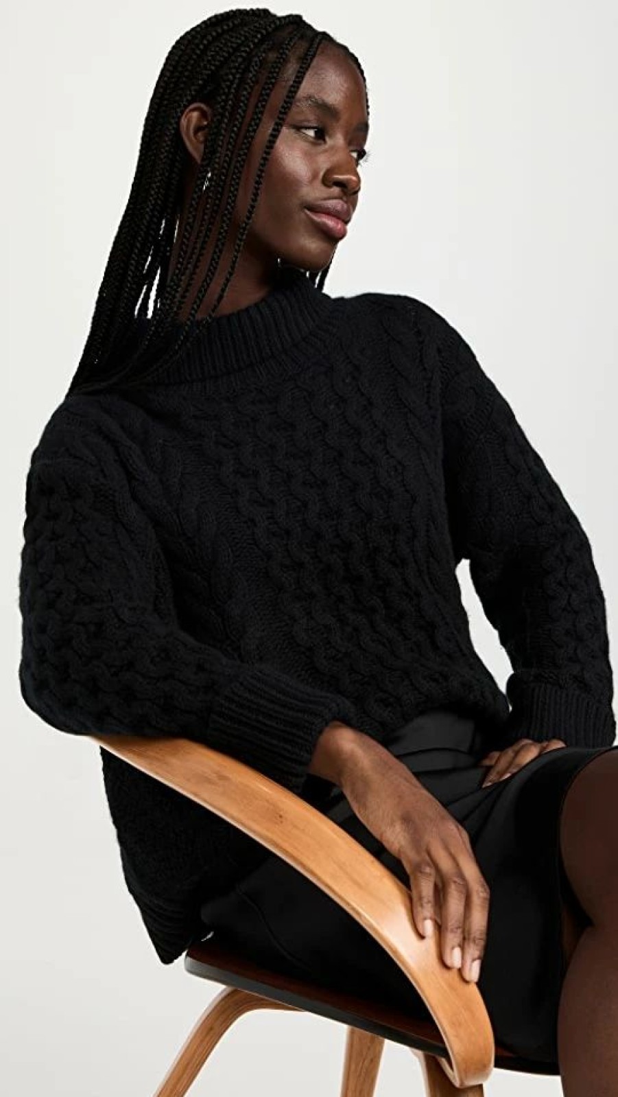 Turtle & Mock Necks * | Cheapest Sablyn Nala Cashmere Sweater Black