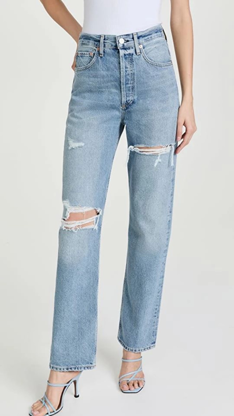 Distressed Jeans * | Top 10 Citizens Of Humanity Eva High Rise Baggy Jeans Chamberlain