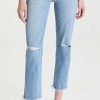 Distressed Jeans * | Outlet Le Jean Sabine Straight Leg Jeans Poolside Wash