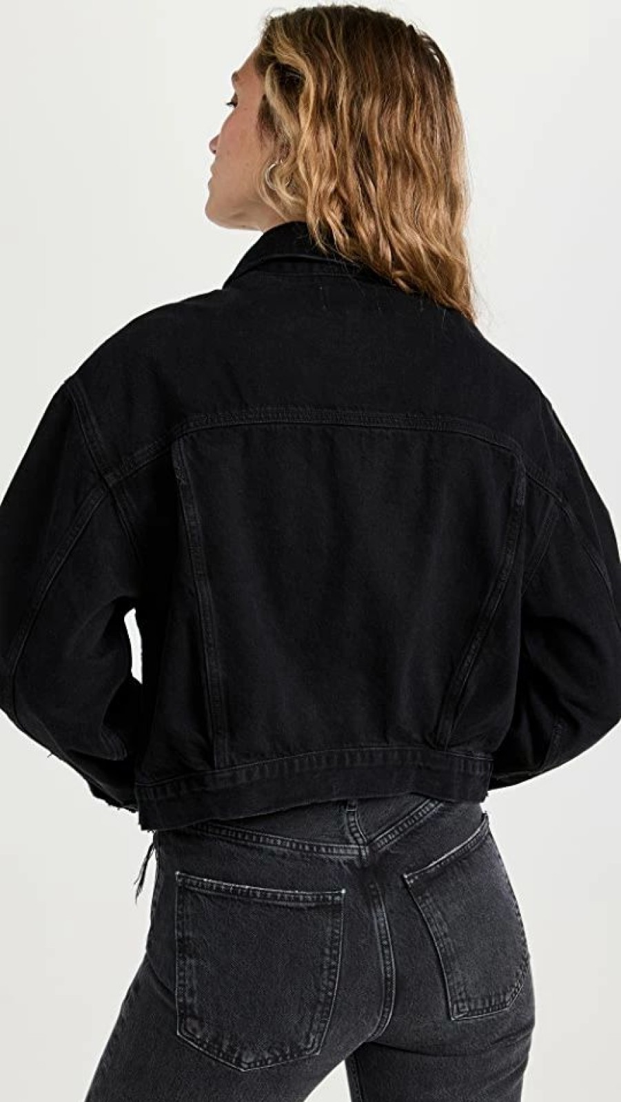 Jean Jackets * | Budget Agolde Shrunken Charli Jacket Jagged