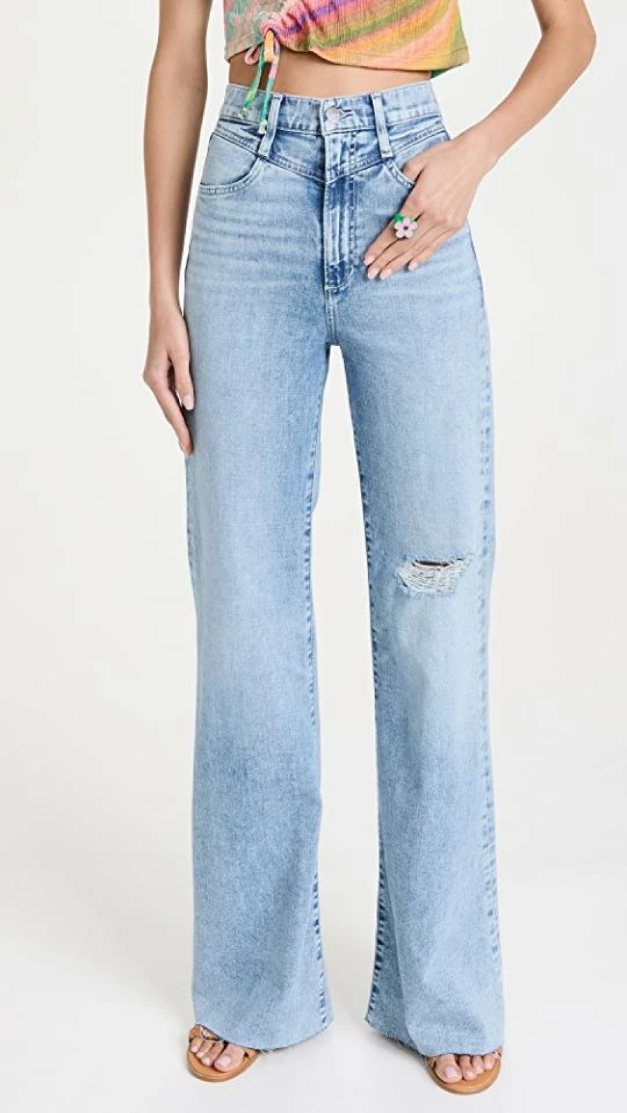 Distressed Jeans * | Budget Joe'S Jeans The Goldie Palazzo Pants Soulmates