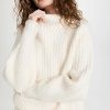 Turtle & Mock Necks * | Brand New Madewell Loretto Mockneck Pullover Sweater Antique Cream