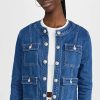 Jean Jackets * | Flash Sale L'Agence Yari Collarless Jacket Century