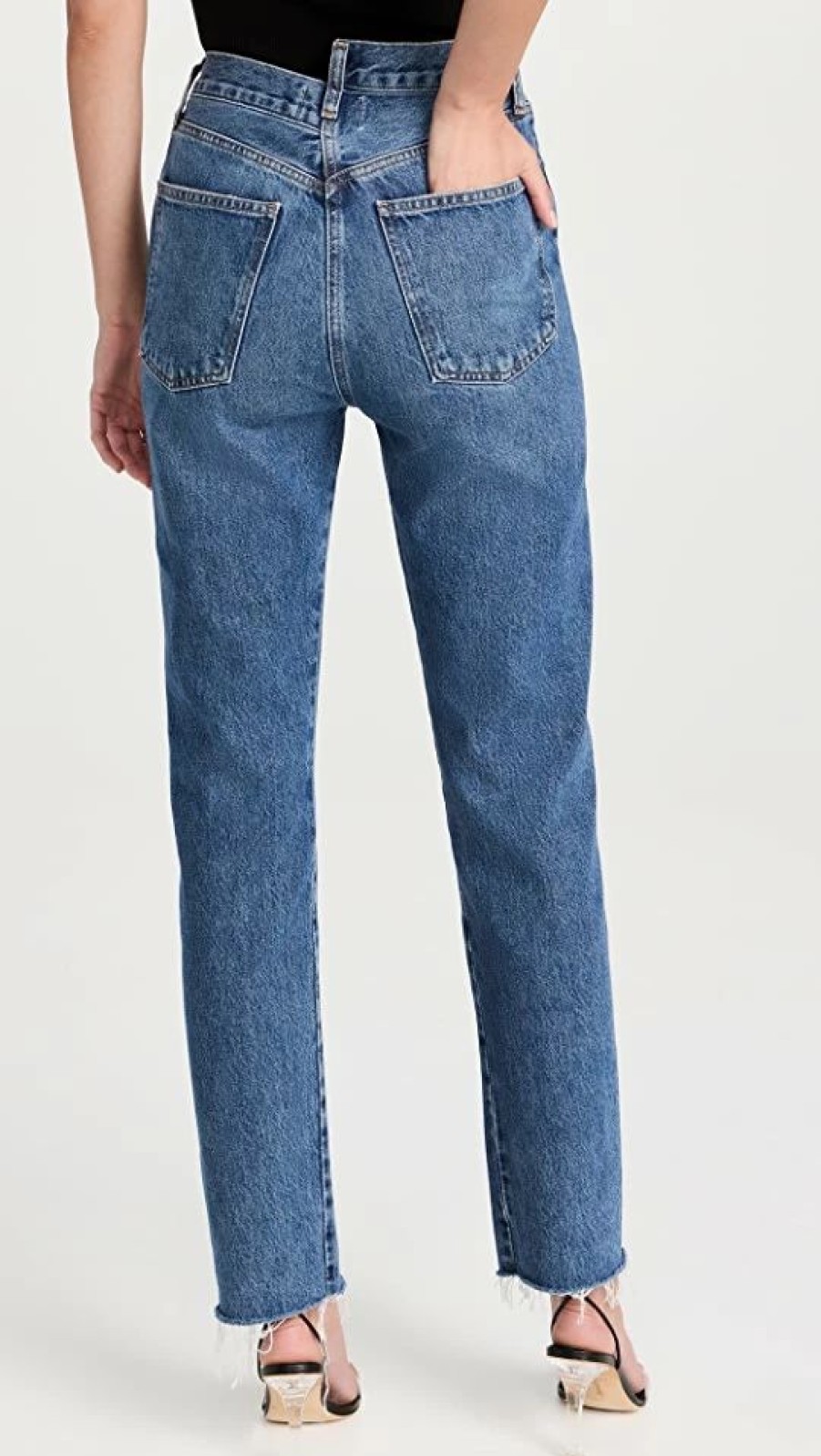 Distressed Jeans * | Best Sale Agolde Crisscross Straight Jeans Range