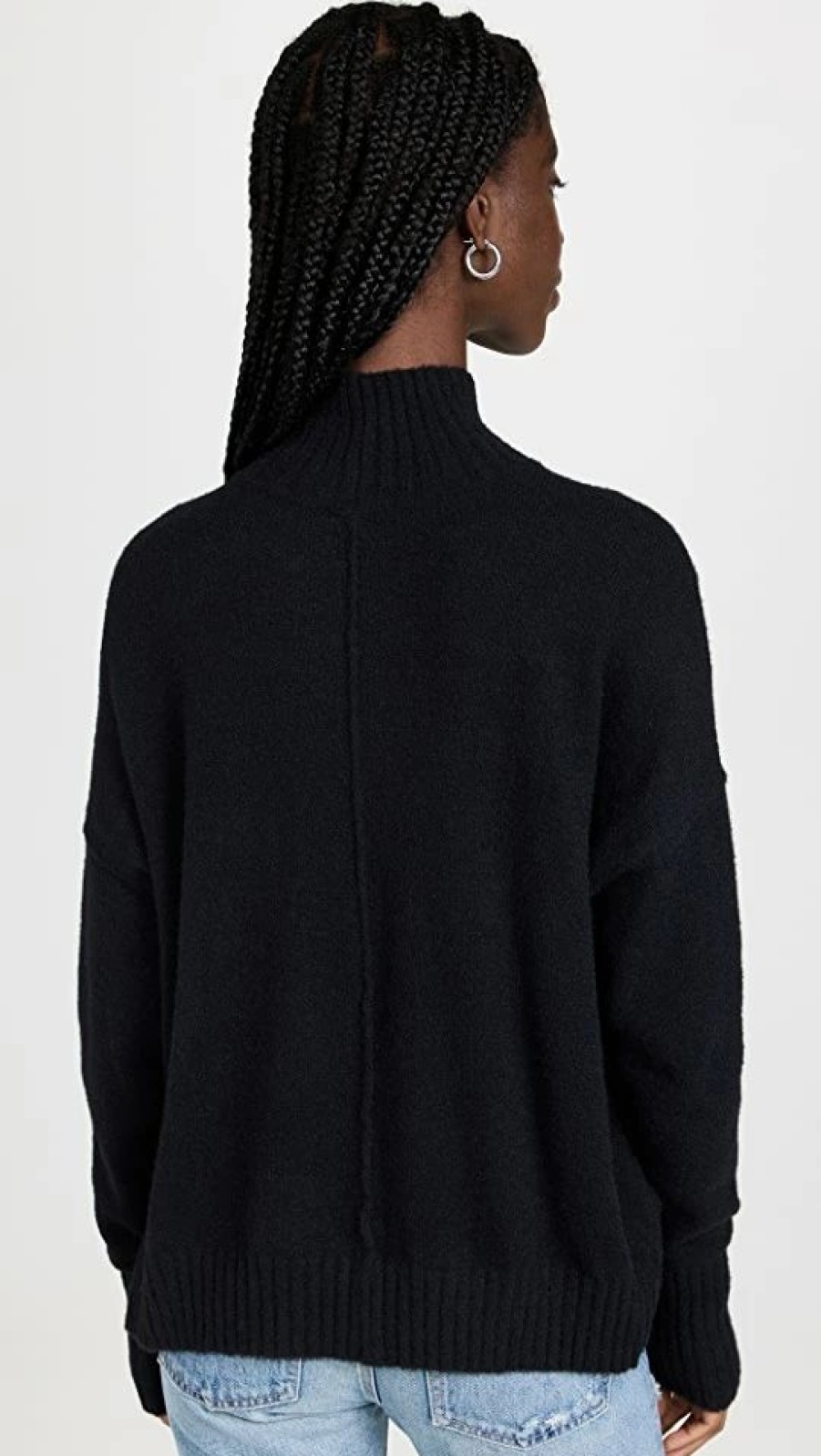 Turtle & Mock Necks * | Hot Sale Free People Vancouver Turtleneck Black