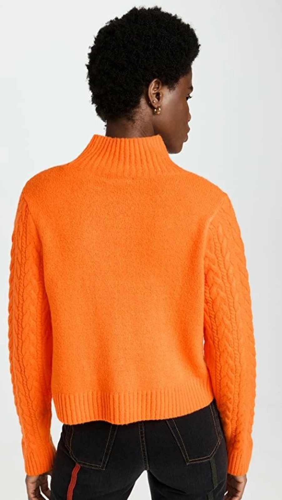 Turtle & Mock Necks * | Best Sale 525 Rhia Cable Sweater Oriole