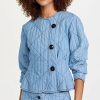 Jean Jackets * | Best Sale Le Jean Daria Jacket Fleur