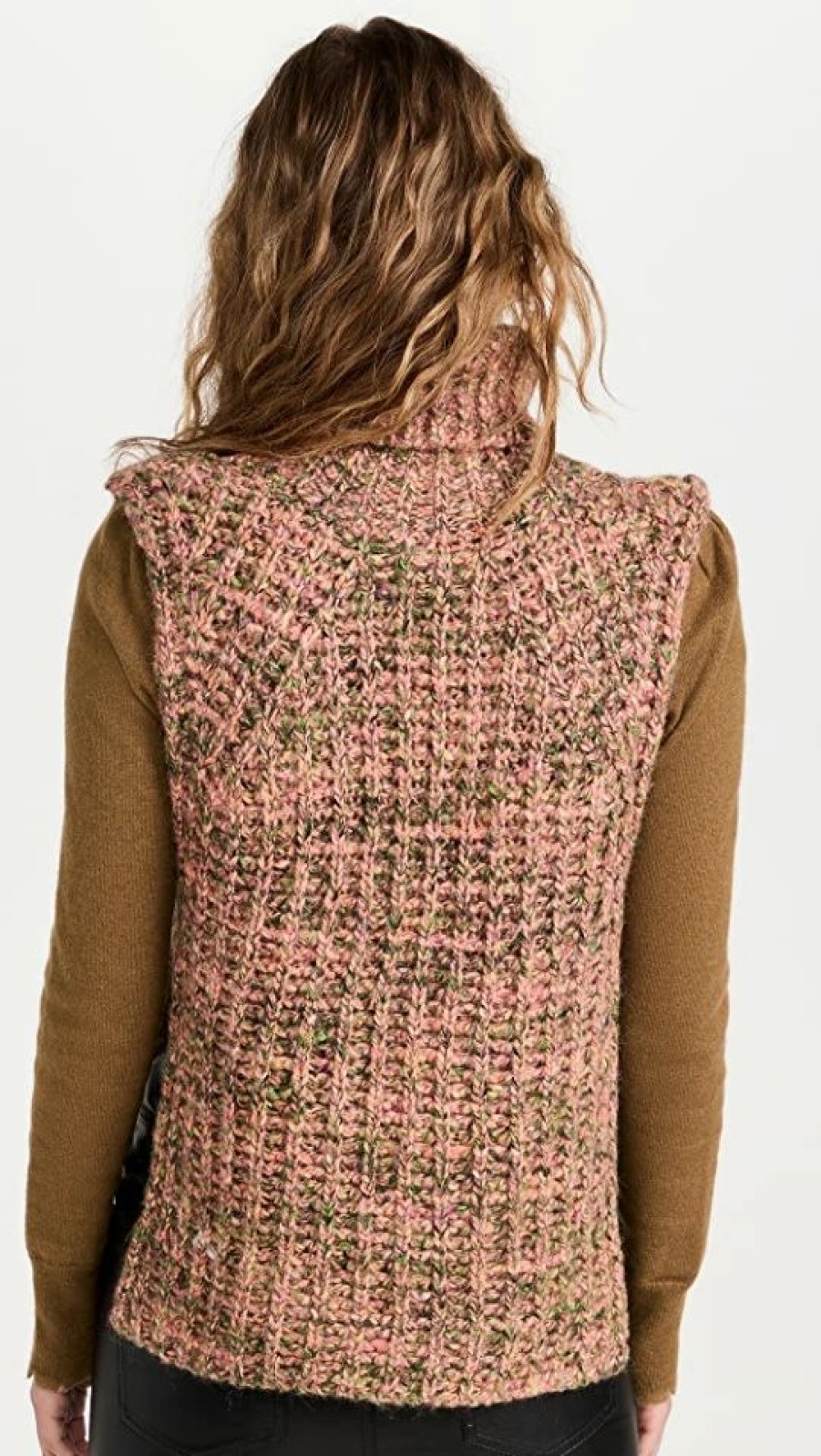 Turtle & Mock Necks * | Best Reviews Of Isabel Marant Etoile Meggy Turtleneck Sweater Vest Multicolor