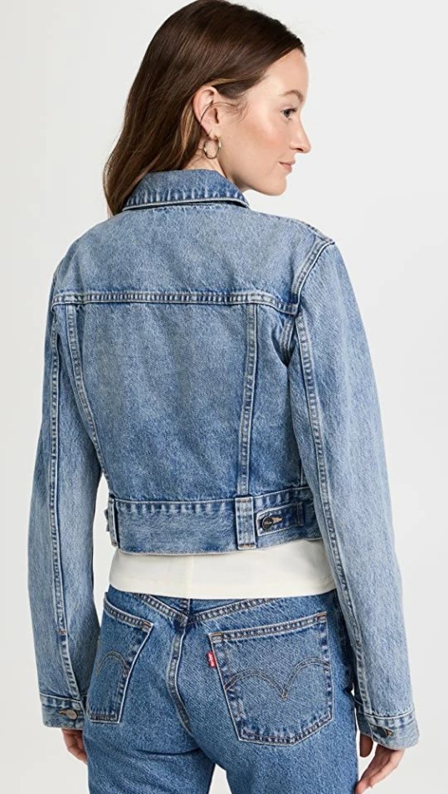 Jean Jackets * | Outlet Khaite Rizzo Denim Jacket Bryce